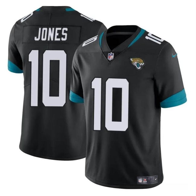 Men's Jacksonville Jaguars #10 Mac Jones Black Vapor Untouchable Limited Football Stitched Jersey - Click Image to Close